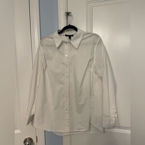 Lane Bryant Elegant White Blouse